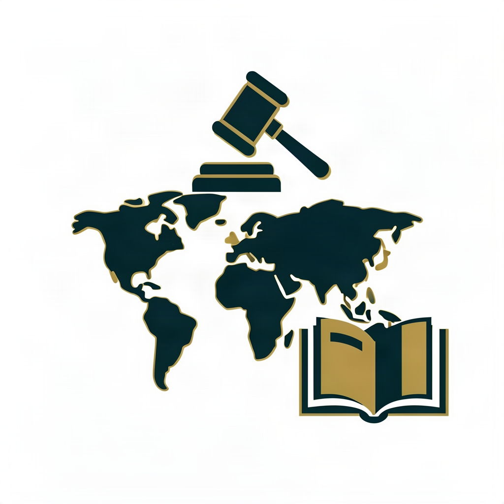 Jurisdictional guide - Australia map, gavel, globe with EU/UK markers