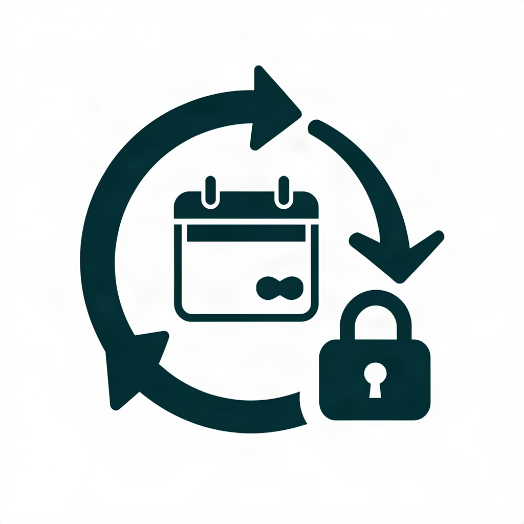 Auto-renewal traps illustration - hidden gear in calendar, credit card, magnifying glass